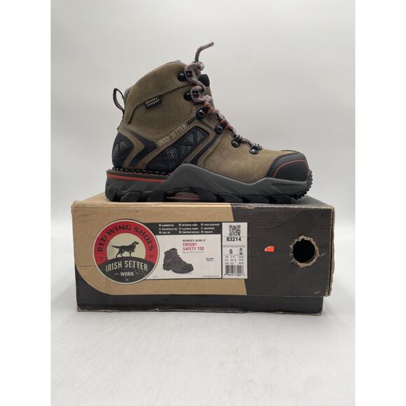 Irish Setter CROSBY 6" 83214 Women's NEW Safety-Toe Work Boot Brown US Size 5B - Picture 11 of 11